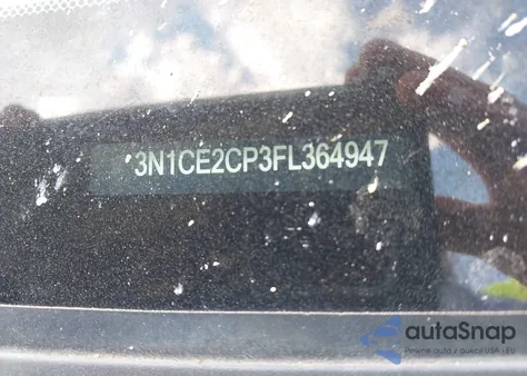 2015 Nissan Versa Note Sv z USA, uszkodzony, nr VIN 3N1CE2CP3FL364947